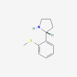 (R)-2-(2-(Methylthio)phenyl)pyrrolidine - 