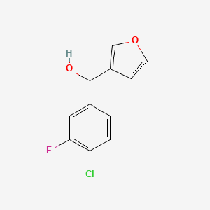 (4-Chloro-3-fluorophenyl)(furan-3-yl)methanol - 