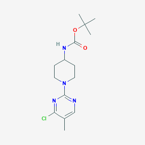 [1-(4-Chloro-5-methyl-pyrimidin-2-yl)-piperidin-4-yl]-carbamic acid tert-butyl ester - 