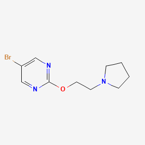 5-Bromo-2-(2-pyrrolidin-1-yl-ethoxy)-pyrimidine - 