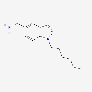 (1-Hexyl-1H-indol-5-yl)methanamine - 
