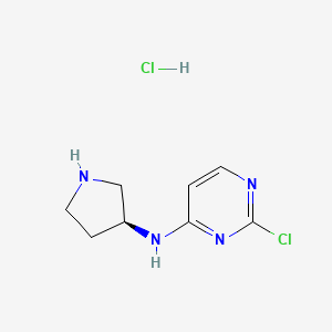 (2-Chloro-pyrimidin-4-yl)-(S)-pyrrolidin-3-yl-amine hydrochloride - 