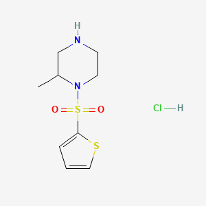 2-Methyl-1-(thiophene-2-sulfonyl)-piperazine hydrochloride - 