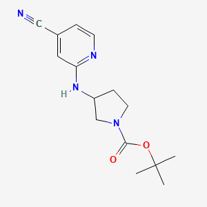 3-(4-Cyano-pyridin-2-ylamino)-pyrrolidine-1-carboxylic acid tert-butyl ester - 