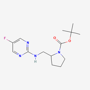 2-[(5-Fluoro-pyrimidin-2-ylamino)-methyl]-pyrrolidine-1-carboxylic acid tert-butyl ester - 