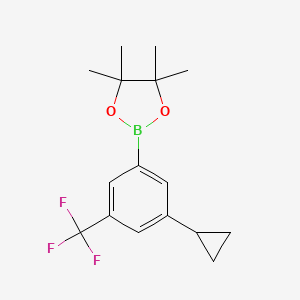 2-(3-Cyclopropyl-5-(trifluoromethyl)phenyl)-4,4,5,5-tetramethyl-1,3,2-dioxaborolane - 
