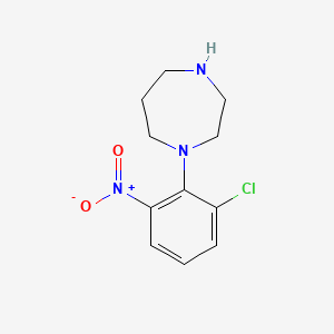 1-(2-Chloro-6-nitrophenyl)-1,4-diazepane - 