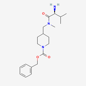4-{[((S)-2-Amino-3-methyl-butyryl)-methyl-amino]-methyl}-piperidine-1-carboxylic acid benzyl ester - 