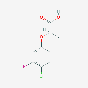 2-(4-Chloro-3-fluorophenoxy)propanoic acid - 