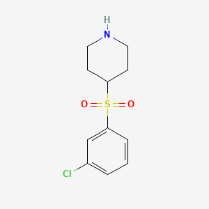 4-[(3-Chlorophenyl)sulfonyl]piperidine - 