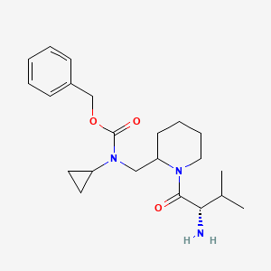 [1-((S)-2-Amino-3-methyl-butyryl)-piperidin-2-ylmethyl]-cyclopropyl-carbamic acid benzyl ester - 