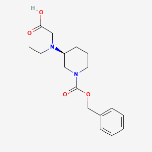 (S)-3-(Carboxymethyl-ethyl-amino)-piperidine-1-carboxylic acid benzyl ester - 