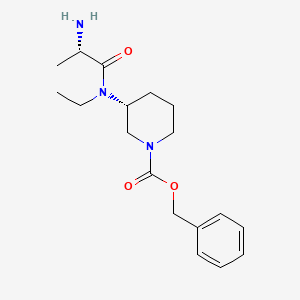 (R)-3-[((S)-2-Amino-propionyl)-ethyl-amino]-piperidine-1-carboxylic acid benzyl ester - 