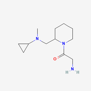 2-Amino-1-{2-[(cyclopropyl-methyl-amino)-methyl]-piperidin-1-yl}-ethanone - 