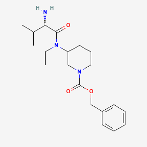 3-[((S)-2-Amino-3-methyl-butyryl)-ethyl-amino]-piperidine-1-carboxylic acid benzyl ester - 