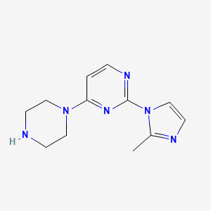 2-(2-methyl-1H-imidazol-1-yl)-4-(piperazin-1-yl)pyrimidine - 1206970-10-6