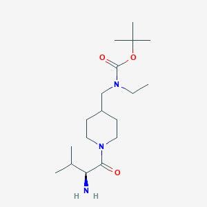 [1-((S)-2-Amino-3-methyl-butyryl)-piperidin-4-ylmethyl]-ethyl-carbamic acid tert-butyl ester - 