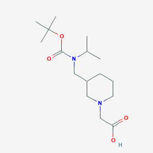 {3-[(tert-Butoxycarbonyl-isopropyl-amino)-methyl]-piperidin-1-yl}-acetic acid - 