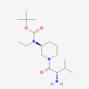 [(S)-1-((S)-2-Amino-3-methyl-butyryl)-piperidin-3-yl]-ethyl-carbamic acid tert-butyl ester - 