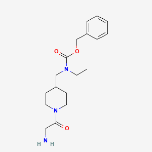 [1-(2-Amino-acetyl)-piperidin-4-ylmethyl]-ethyl-carbamic acid benzyl ester - 