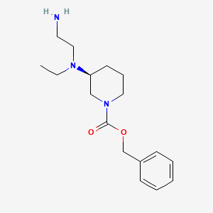(S)-3-[(2-Amino-ethyl)-ethyl-amino]-piperidine-1-carboxylic acid benzyl ester - 