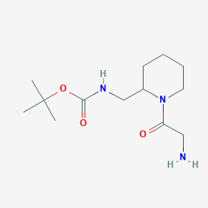 [1-(2-Amino-acetyl)-piperidin-2-ylmethyl]-carbamic acid tert-butyl ester - 