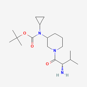 [1-((S)-2-Amino-3-methyl-butyryl)-piperidin-3-yl]-cyclopropyl-carbamic acid tert-butyl ester - 