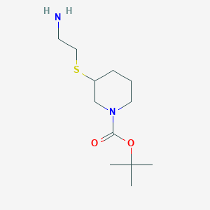 3-(2-Amino-ethylsulfanyl)-piperidine-1-carboxylic acid tert-butyl ester - 