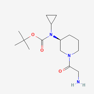 [(S)-1-(2-Amino-acetyl)-piperidin-3-yl]-cyclopropyl-carbamic acid tert-butyl ester - 