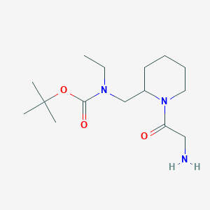 [1-(2-Amino-acetyl)-piperidin-2-ylmethyl]-ethyl-carbamic acid tert-butyl ester - 