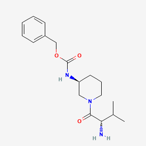[(S)-1-((S)-2-Amino-3-methyl-butyryl)-piperidin-3-yl]-carbamic acid benzyl ester - 