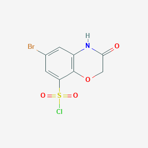 6-Bromo-3-oxo-3,4-dihydro-2H-benzo[1,4]oxazine-8-sulfonyl chloride - 