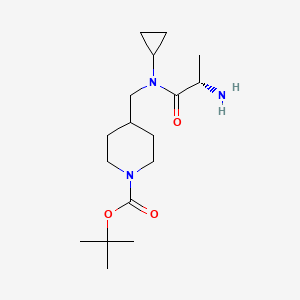 4-{[((S)-2-Amino-propionyl)-cyclopropyl-amino]-methyl}-piperidine-1-carboxylic acid tert-butyl ester - 