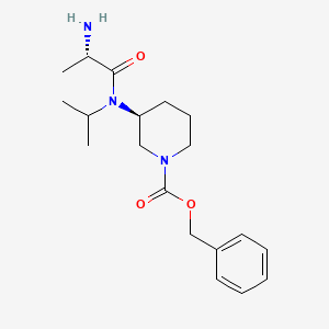 (S)-3-[((S)-2-Amino-propionyl)-isopropyl-amino]-piperidine-1-carboxylic acid benzyl ester - 