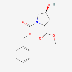 (2R,4S)-1-Benzyl 2-methyl 4-hydroxypyrrolidine-1,2-dicarboxylate - 