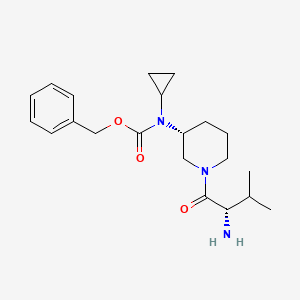 [(R)-1-((S)-2-Amino-3-methyl-butyryl)-piperidin-3-yl]-cyclopropyl-carbamic acid benzyl ester - 