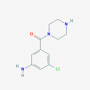 (3-amino-5-chlorophenyl)(piperazin-1-yl)methanone - 