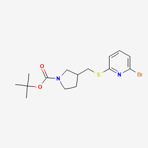 3-(6-Bromo-pyridin-2-ylsulfanylmethyl)-pyrrolidine-1-carboxylic acid tert-butyl ester - 