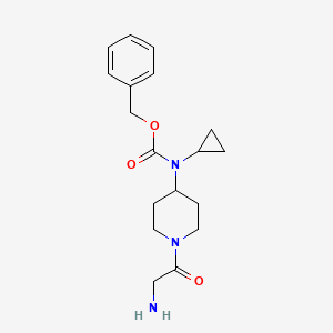 [1-(2-Amino-acetyl)-piperidin-4-yl]-cyclopropyl-carbamic acid benzyl ester - 