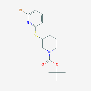 3-(6-Bromo-pyridin-2-ylsulfanyl)-piperidine-1-carboxylic acid tert-butyl ester - 