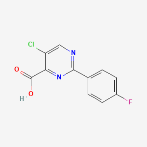 5-Chloro-2-(4-fluorophenyl)pyrimidine-4-carboxylic acid - 