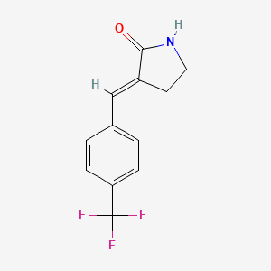 (3E)-3-[4-(trifluoromethyl)benzylidene]pyrrolidin-2-one - 