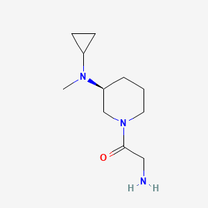 2-Amino-1-[(S)-3-(cyclopropyl-methyl-amino)-piperidin-1-yl]-ethanone - 