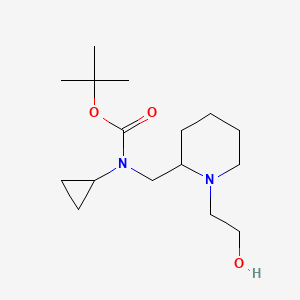 Cyclopropyl-[1-(2-hydroxy-ethyl)-piperidin-2-ylmethyl]-carbamic acid tert-butyl ester - 