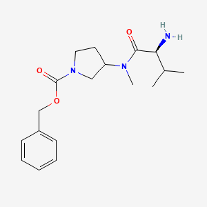 3-[((S)-2-Amino-3-methyl-butyryl)-methyl-amino]-pyrrolidine-1-carboxylic acid benzyl ester - 