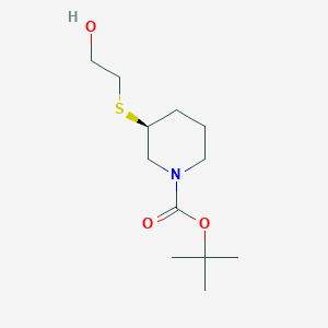 (S)-3-(2-Hydroxy-ethylsulfanyl)-piperidine-1-carboxylic acid tert-butyl ester - 