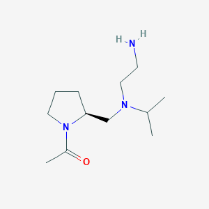 1-((S)-2-{[(2-Amino-ethyl)-isopropyl-amino]-methyl}-pyrrolidin-1-yl)-ethanone - 