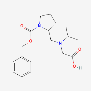 2-[(Carboxymethyl-isopropyl-amino)-methyl]-pyrrolidine-1-carboxylic acid benzyl ester - 