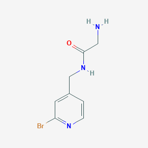 2-Amino-N-(2-bromo-pyridin-4-ylmethyl)-acetamide - 