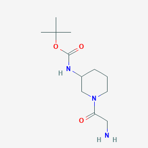 [1-(2-Amino-acetyl)-piperidin-3-yl]-carbamic acid tert-butyl ester - 